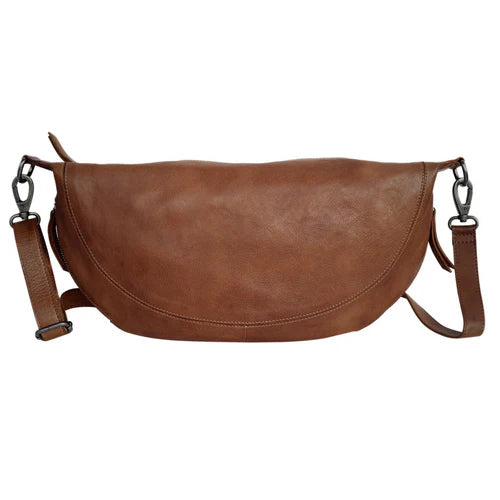 Soft Leather Sling Crossbody Bag