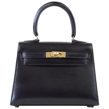 Kelly 20 Mini Sellier Vintage Bag Box Leather Gold Hardware
