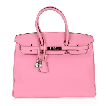 Birkin 35 Bag rare 5P Pink Togo Palladium Hardware