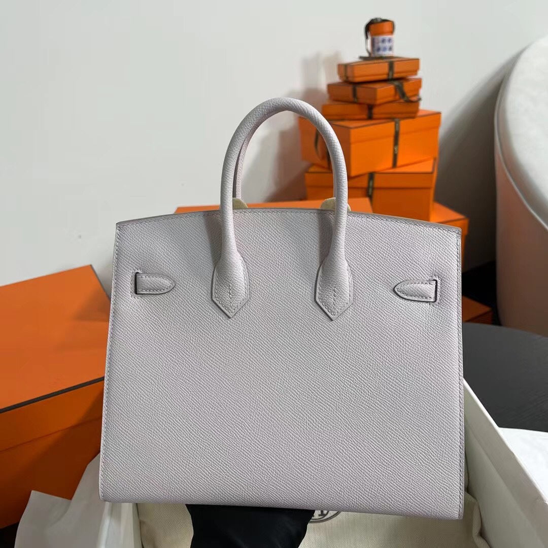 Hermès Birkin 25 Sellier Mauve Pale Epsom Silver Hardware