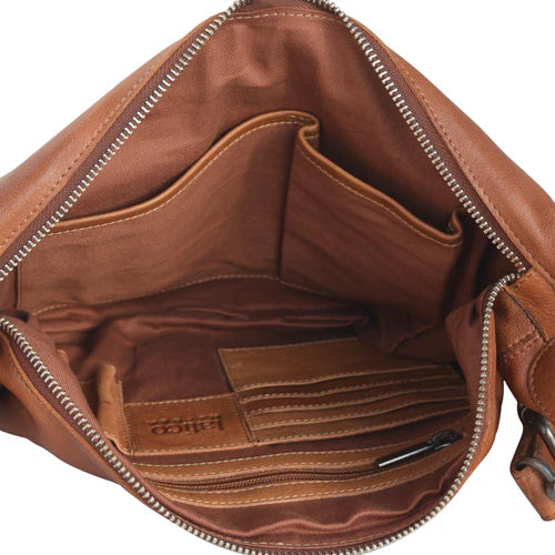 Soft Leather Sling Crossbody Bag