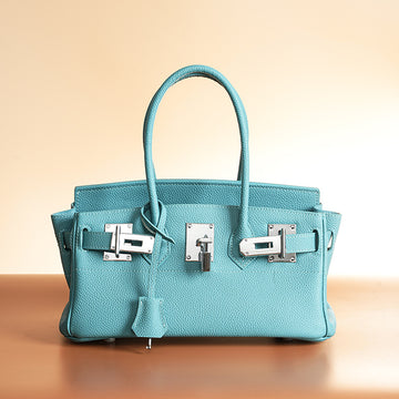 Structured Pebbled Leather Top-Handle Satchel