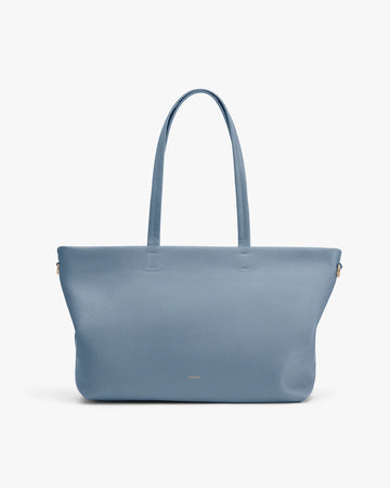 Premium Leather Zip-Top Tote Bag
