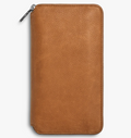 Compact Leather Card Wallet with Detachable Lanyard