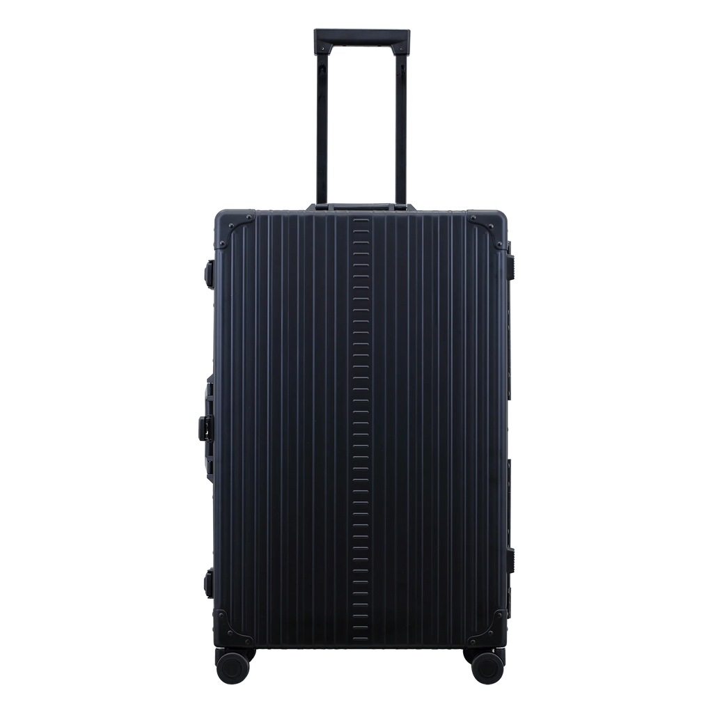 Matte Black Aluminum-Frame Hard Shell Luggage
