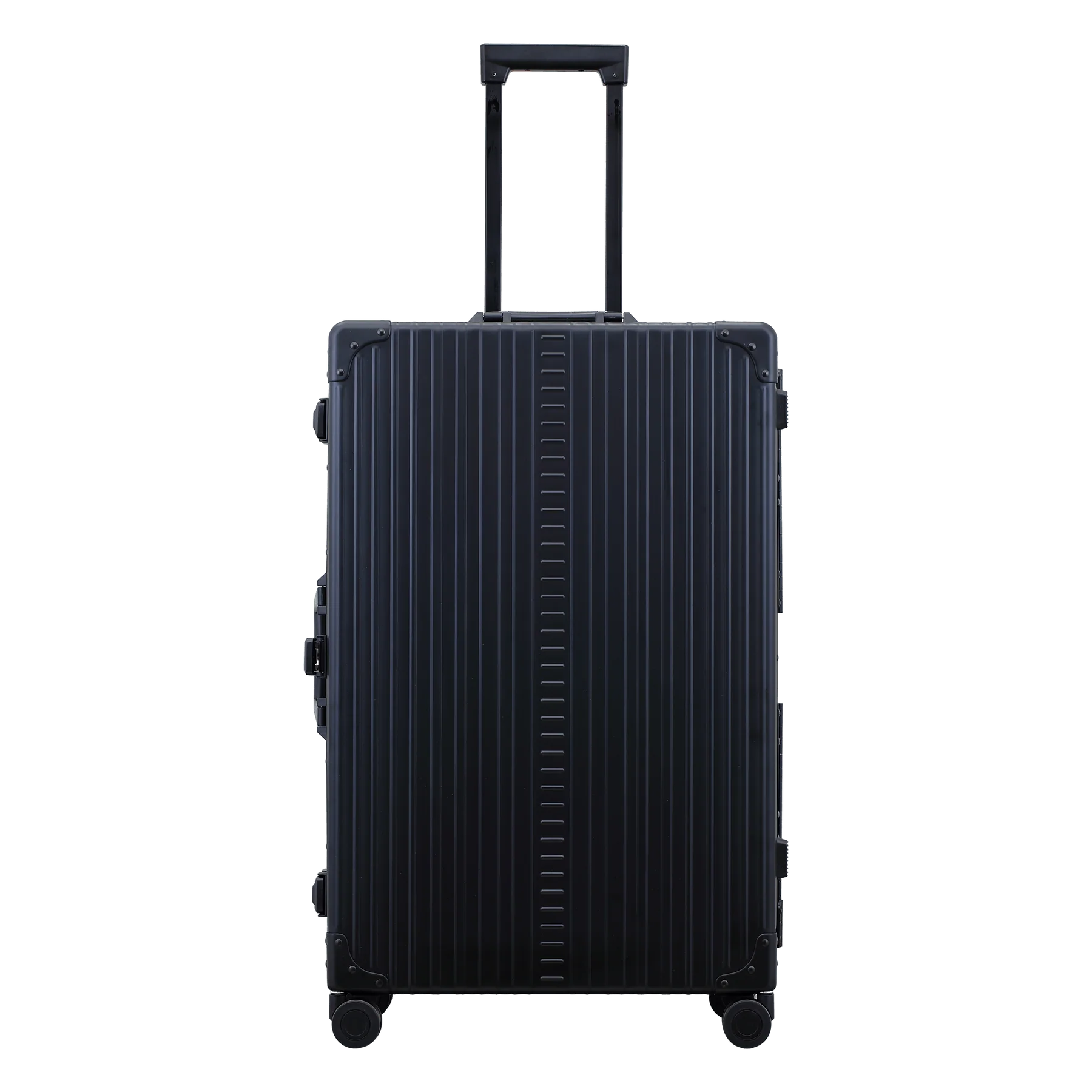 Matte Black Aluminum-Frame Hard Shell Luggage