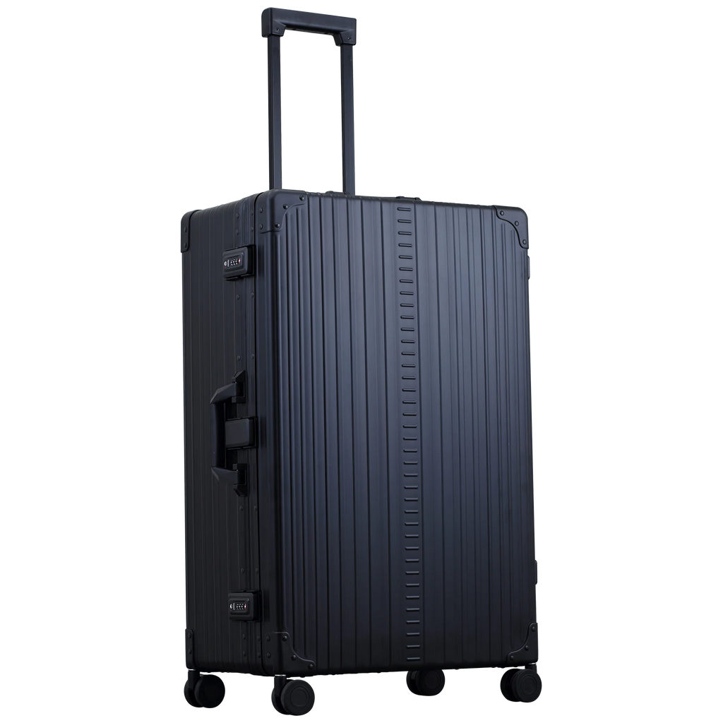 Matte Black Aluminum-Frame Hard Shell Luggage
