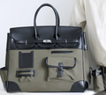 Multi-Pocket Structured Tote Bag