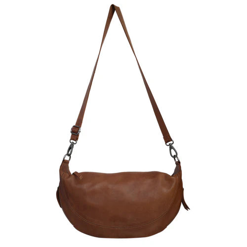 Soft Leather Sling Crossbody Bag