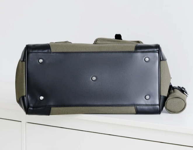 Multi-Pocket Structured Tote Bag