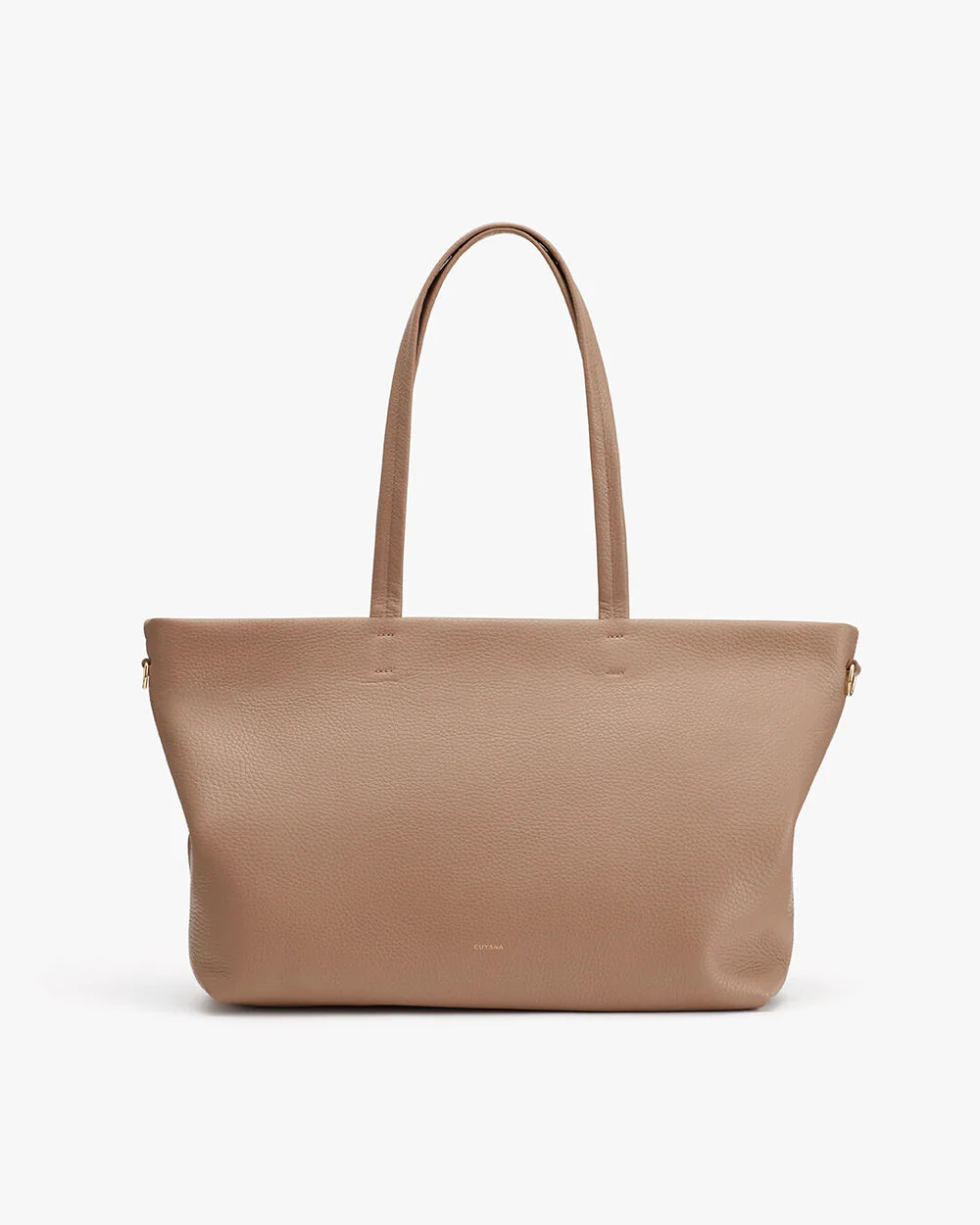 Premium Leather Zip-Top Tote Bag
