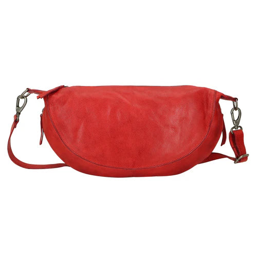 Soft Leather Sling Crossbody Bag