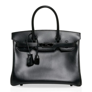 Birkin 30 Bag So Black Limited Edition Box Leather